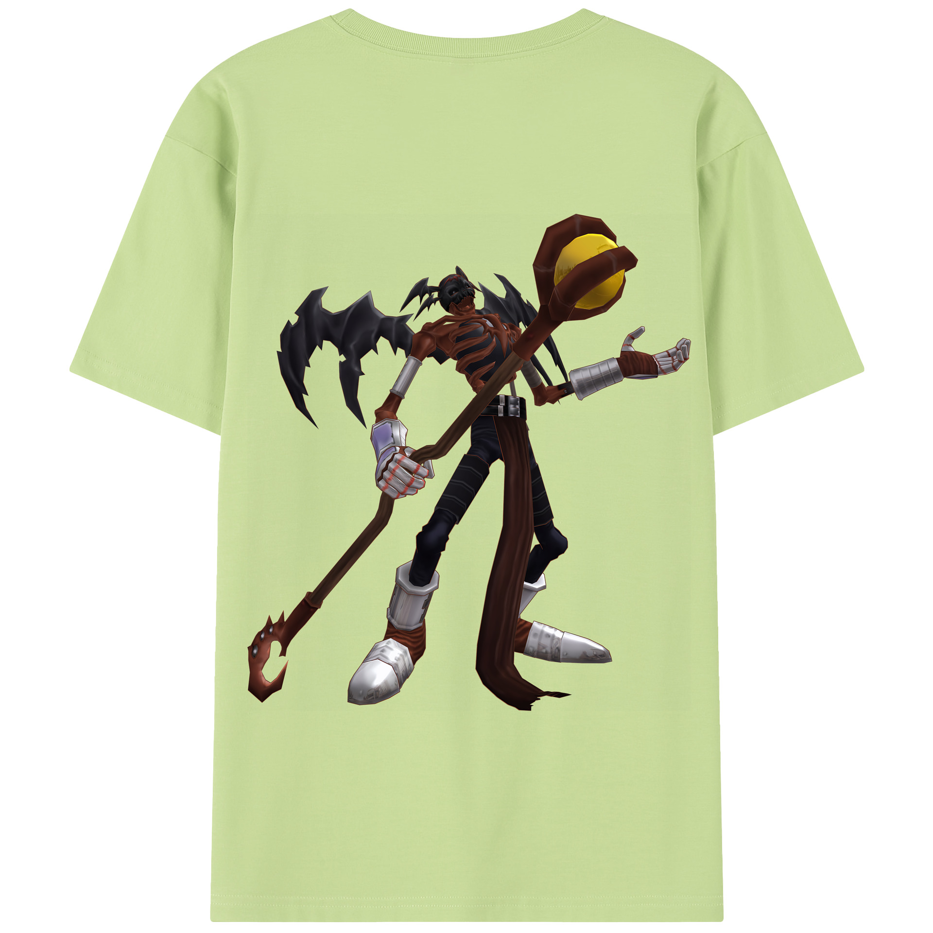 （画像用） Digimon デジタルモンスター/デジモン 綿100％半袖Tシャツ（背面プリント）
